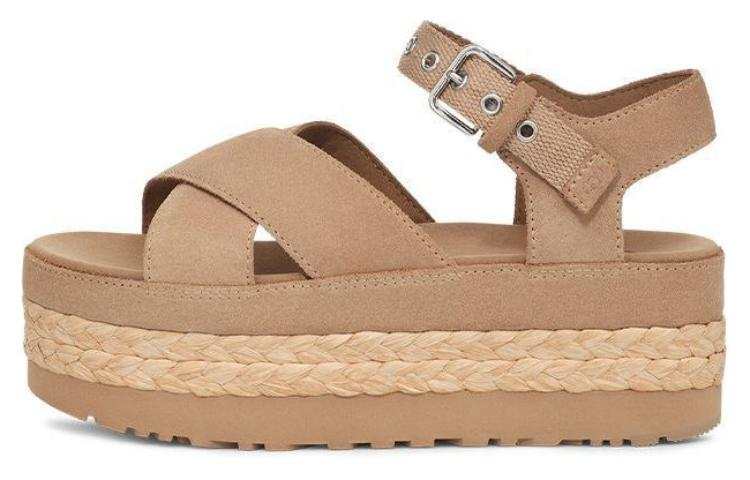 UGG UGG Leather One Strap Sandals Women's Sand