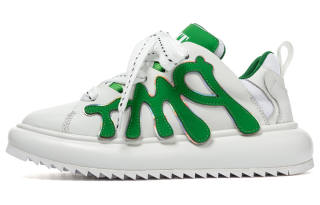 PMT Wave Chaser Stylish Skateboarding Shoes Unisex White Green