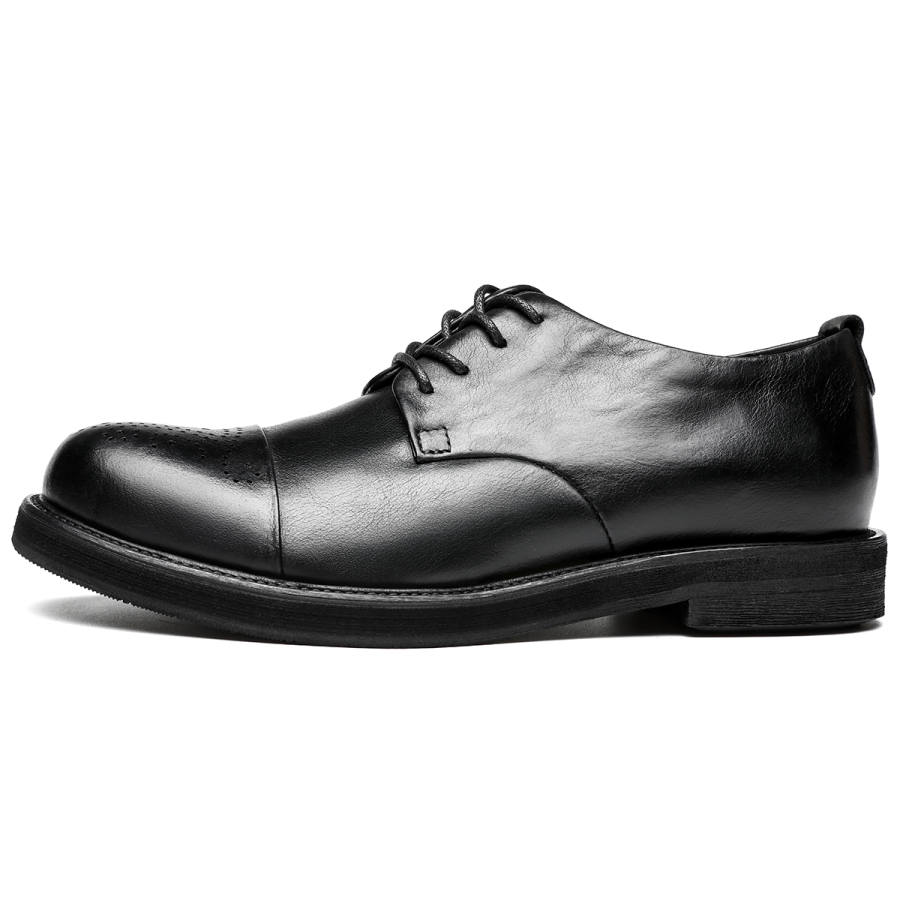 DIENGRLEY Top Grain Cow Leather Dress Shoes Men's