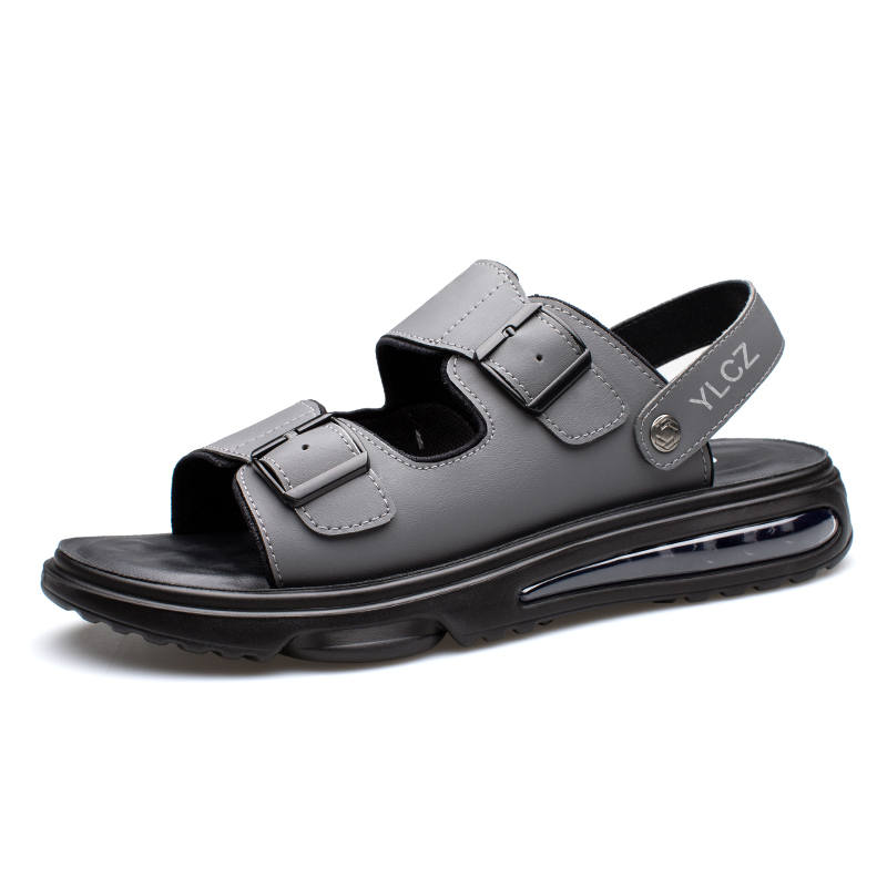 YILICHUANZHANG Cow Split Leather Beach Sandals Men's