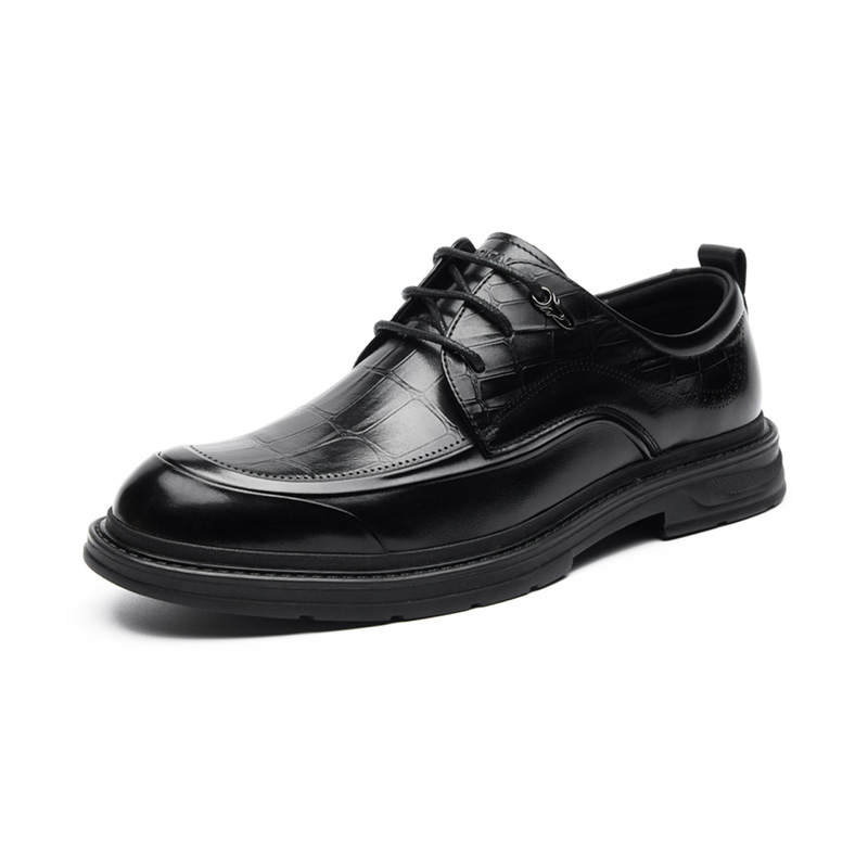 AOKANG Top Grain Cow Leather Dress Shoes Men's Black