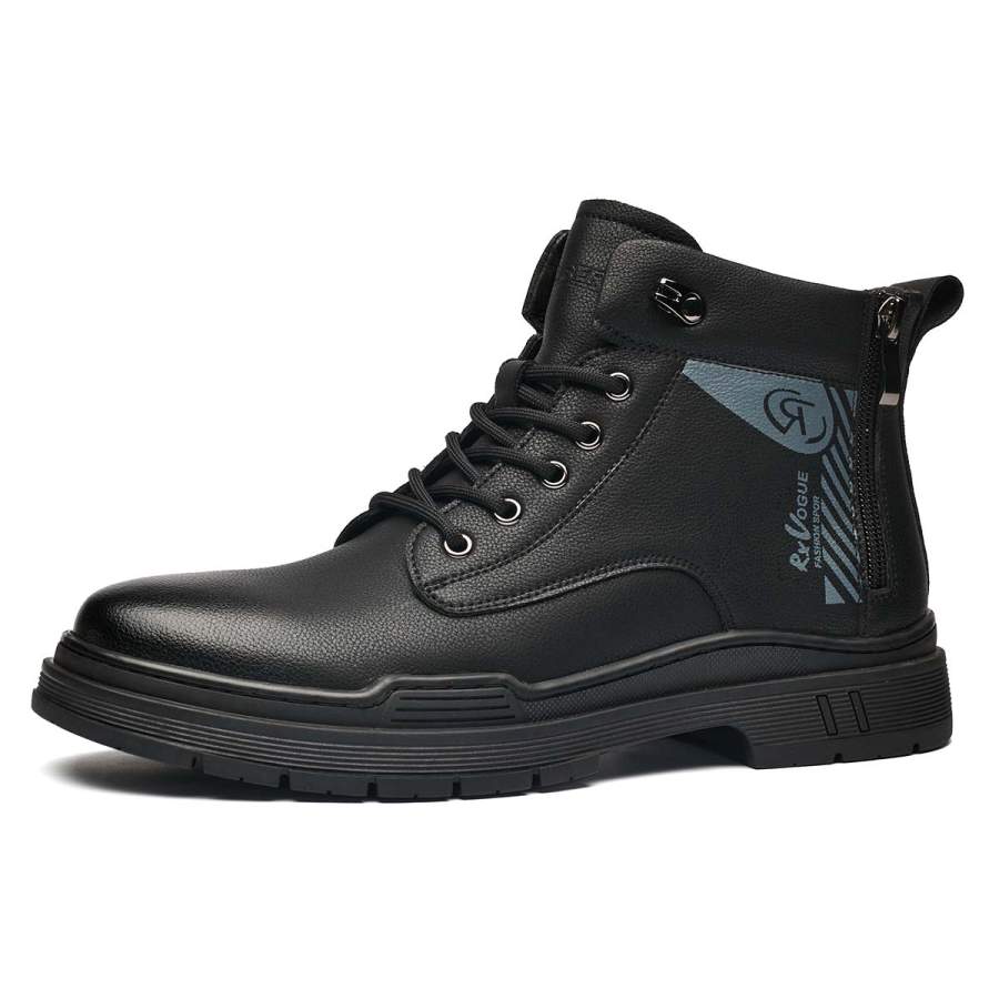 KAISER KAISER Combat Boots Men's Black/Light Gray
