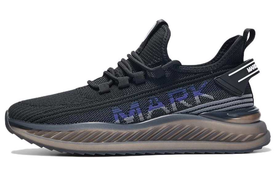 FAIRWHALE Fashion Trend Mid top Men's Casual Shoes Men's Pure Black