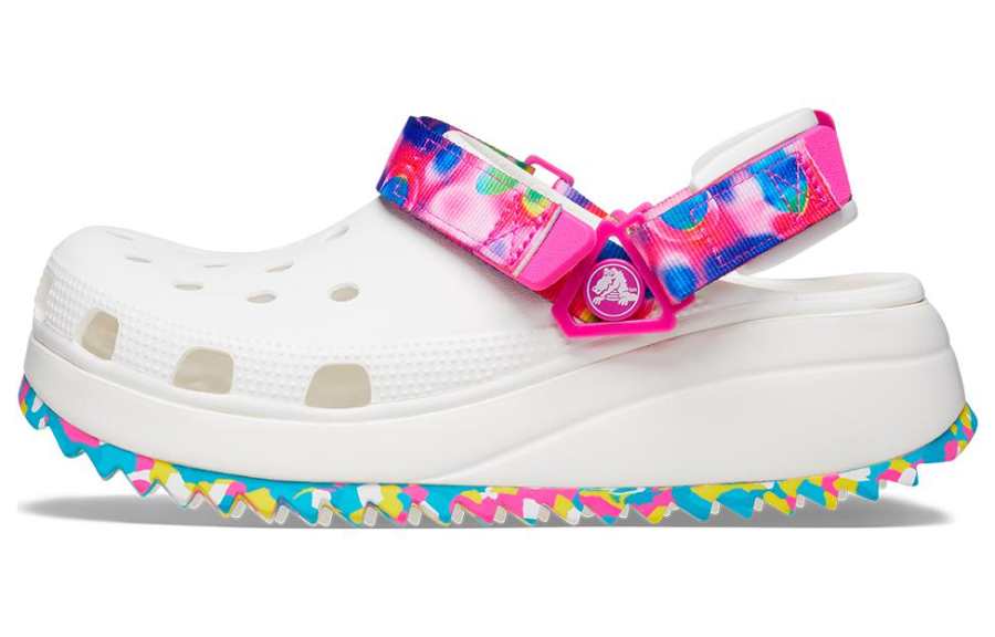 Crocs Aurora Dazzling Color Hiker Keloq EVA Sports Slippers Unisex White Multicolor