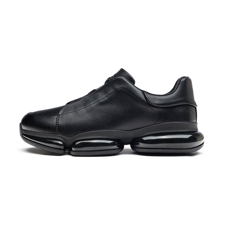 HARSON HARSON Cow Leather Low top Casual Shoes Men's Black