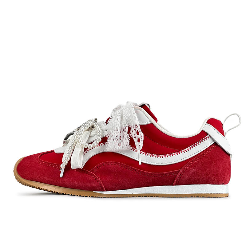 LuzaoT SUPER DRAG Low top Casual Shoes Women's Red