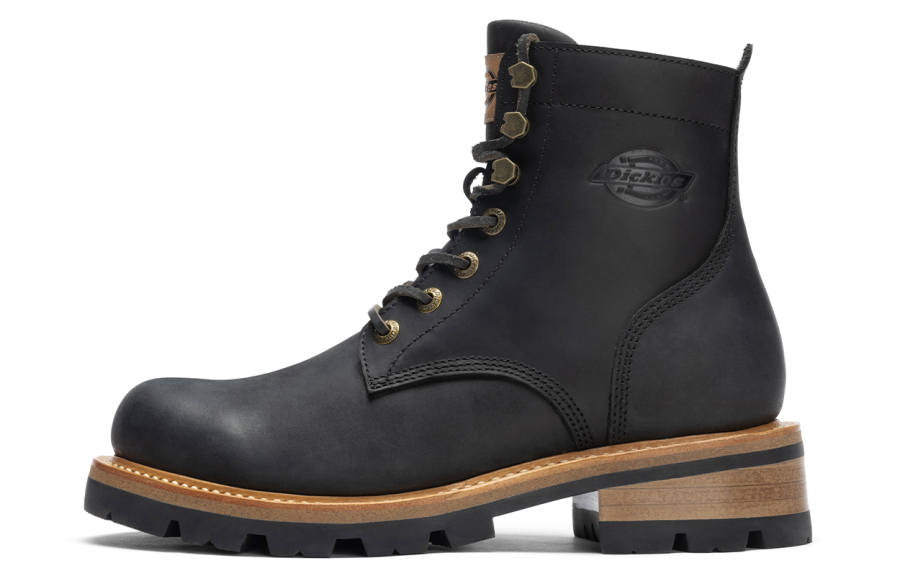 Dickies Dickies Cow Leather Short Combat Boots Men's Black
