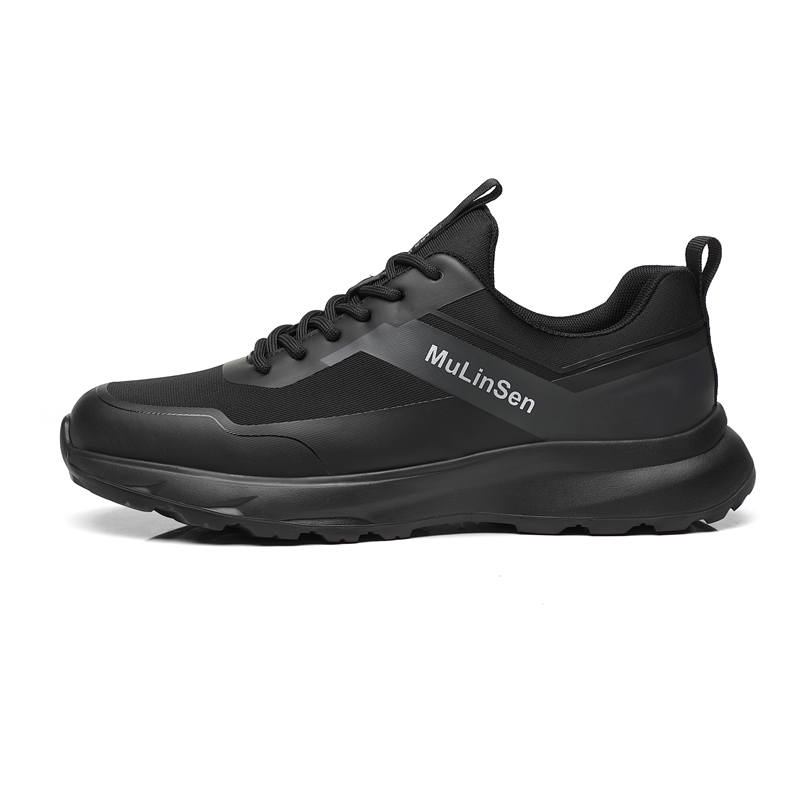 POPULAR ROUSE PR Mesh Slip Resistant Low top Casual Shoes Men's Black