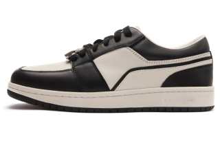 CALVIN LUO Lenoir Cow Leather Low top Skateboard Shoes Unisex Black
