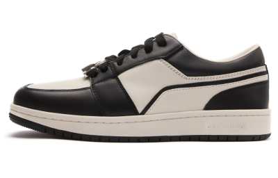 CALVIN LUO Lenoir Cow Leather Low top Skateboard Shoes Unisex Black