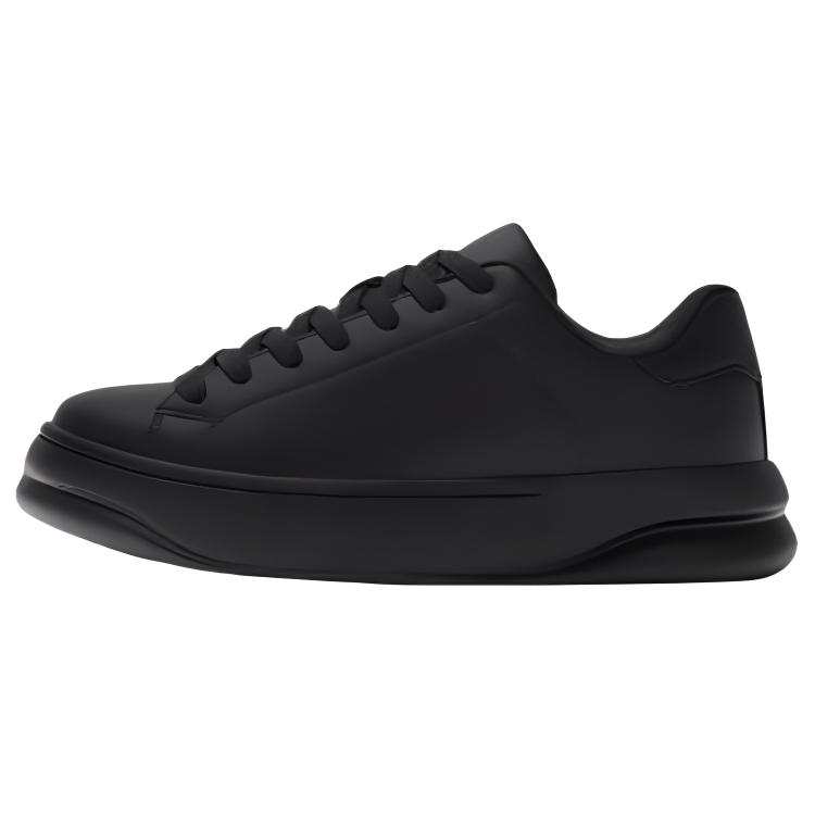 ZARA Pu Low top Skateboard Shoes Men's Black