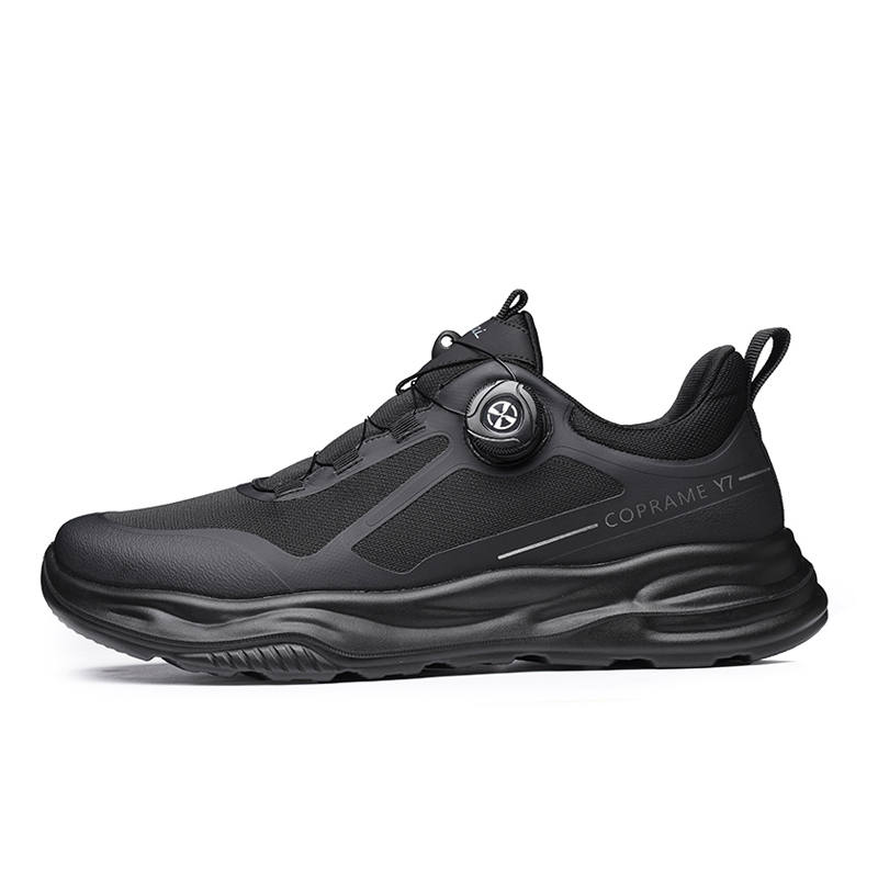 RITAI Fabric Slip Resistant Abrasion Resistant Casual Shoes Men's Black