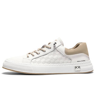 GONG NIU JU REN Microfiber Leather Low top Skateboard Shoes Men's