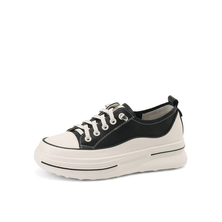 BOERDIQI Top Grain Cow Leather Fashion Trend Abrasion Resistant Slip Resistant Low top Casual Shoes Women's