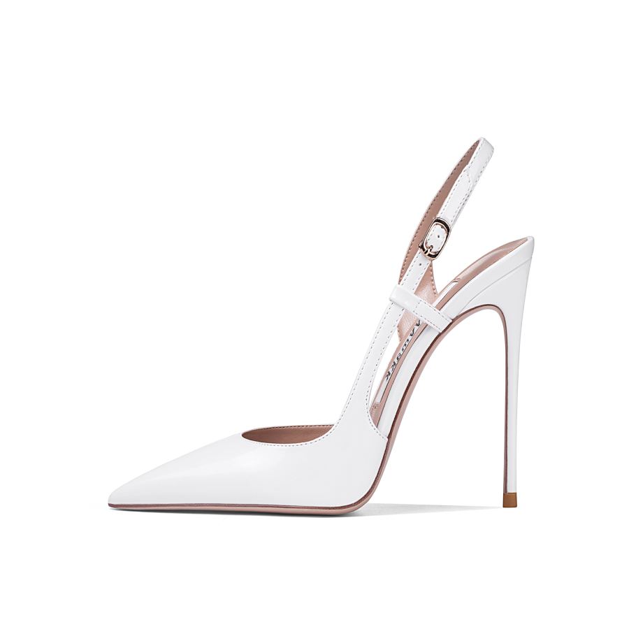 Suyymakk Slim Heel High Heels Women's White
