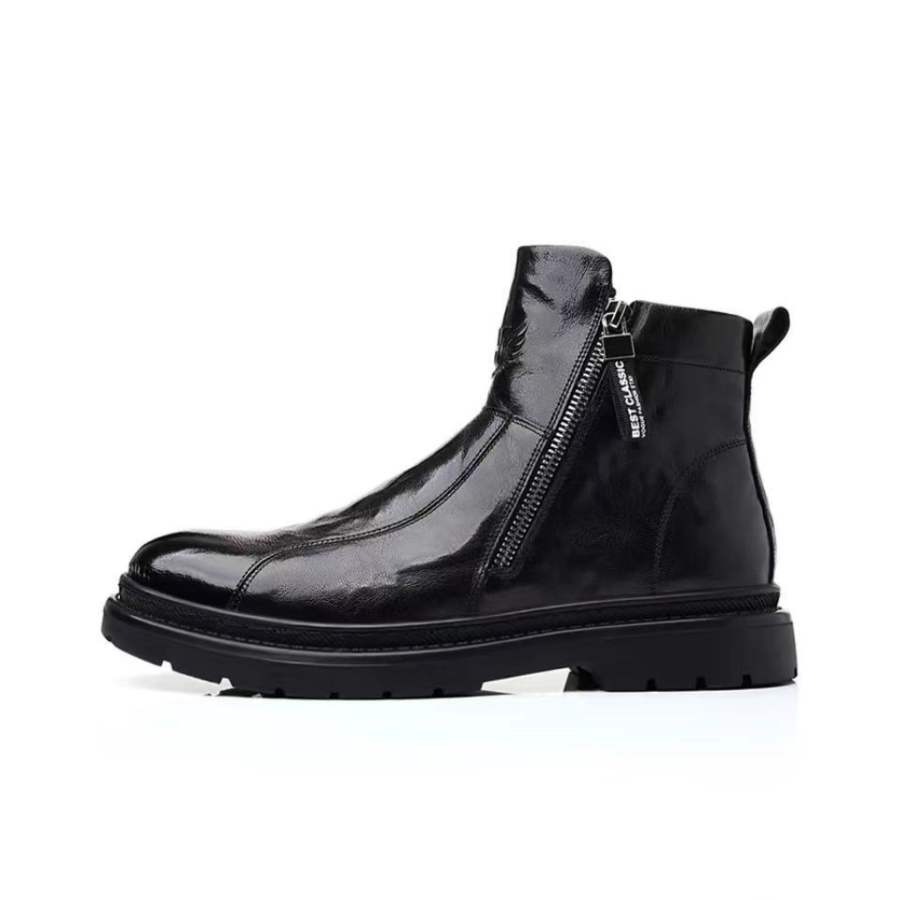 LUNMADENG LUNMADENG Ankle Boots Men's Black/Brown