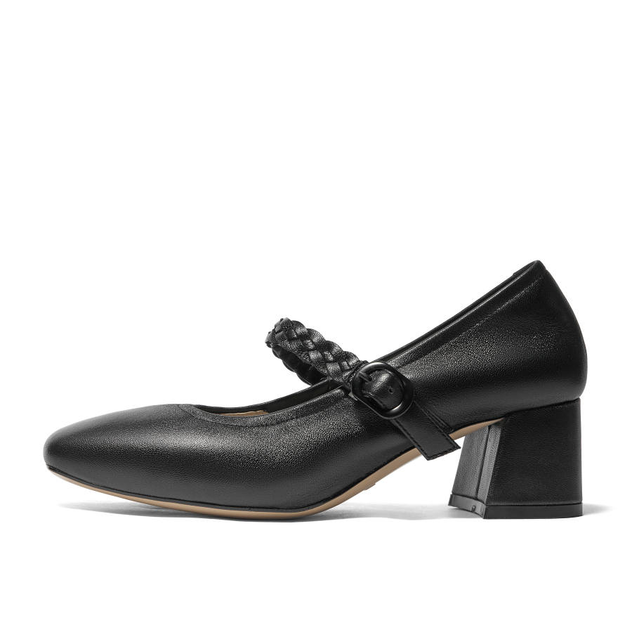 Senda Mary Jane Shoes Women's Black/Beige