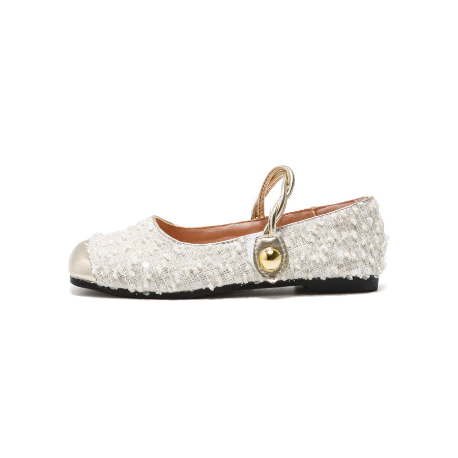DANGLIANG Mary Jane Shoes Women's Beige