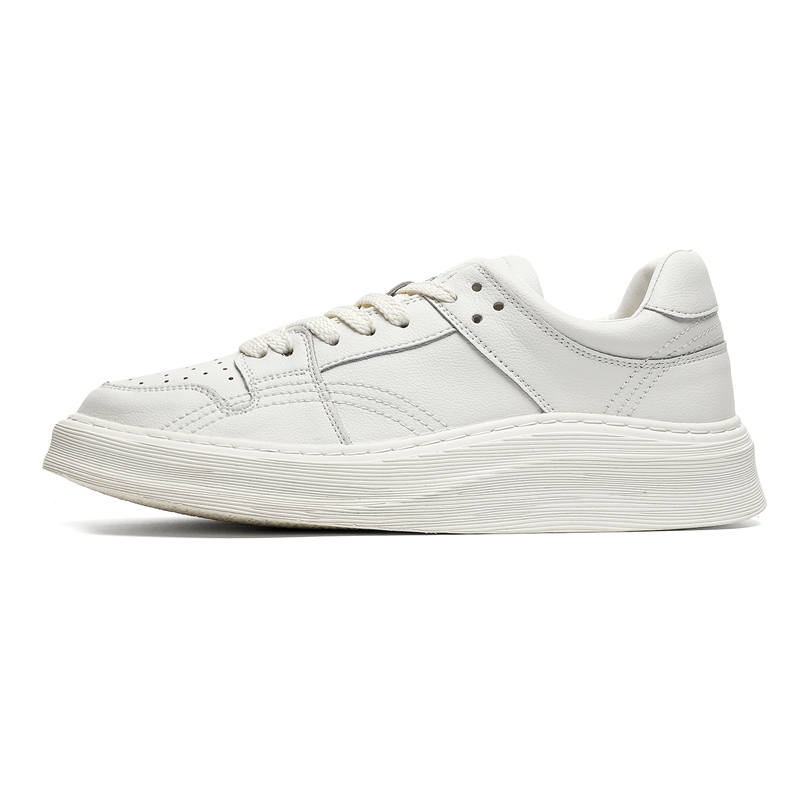 CHILANG CHILANG Microfiber Leather Casual Shoes Men's White