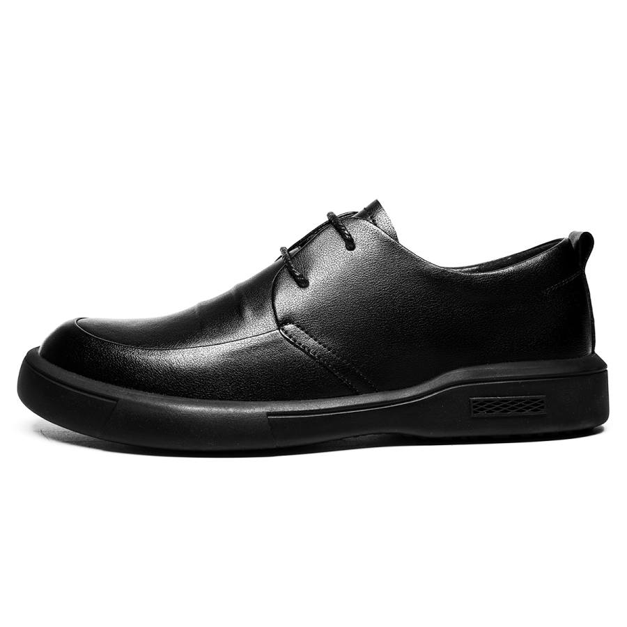 CHINT CHINT Cow Split Leather Men's Casual Shoes Men's Black