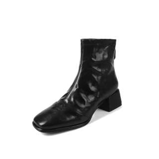VANDEELEN Sheepskin Ankle Boots 4.5cm Women's