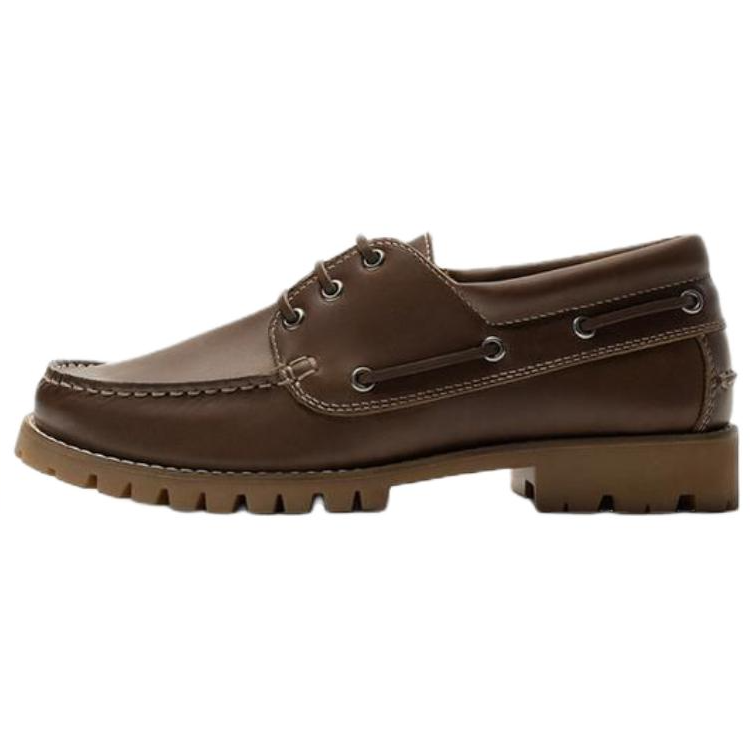 ZARA Boat Shoes Men's Brown