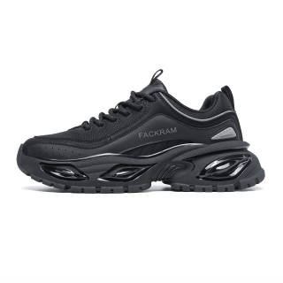FACKRAM Microfiber Leather Breathable Lightweight Height Increasing Low top Casual Shoes Men's