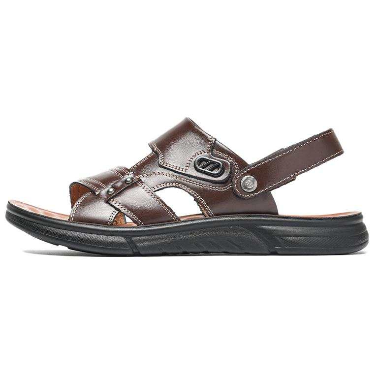 Mulinsen Top Grain Cow Leather Beach Sandals Men's