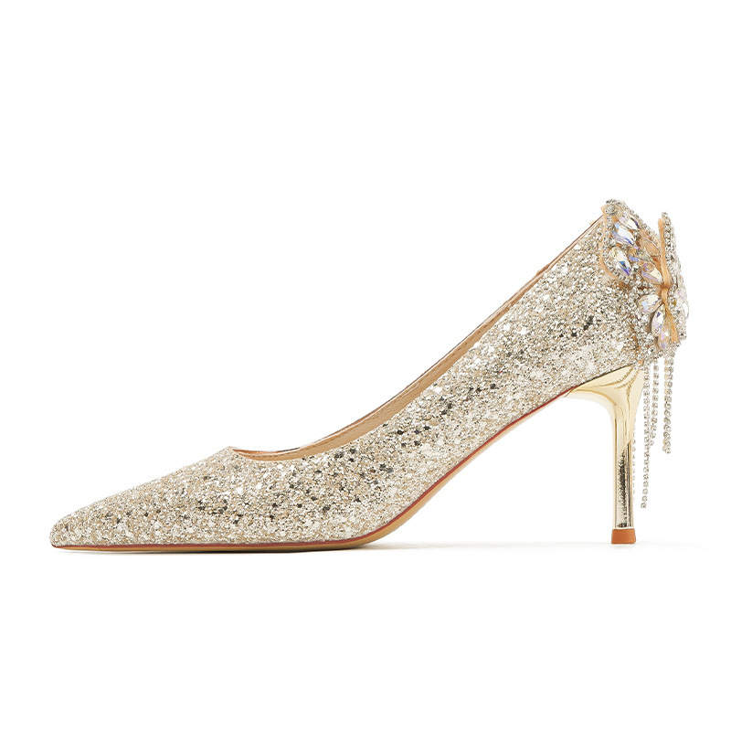 CPXO High Heels Women's Champagne