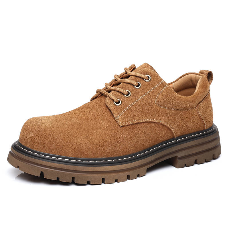 MINGYITU Cow Suede Low top Casual Shoes Men's