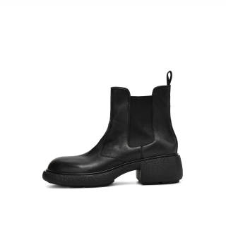 Rosa Bianca Cow Leather Short Chelsea Boots Women's