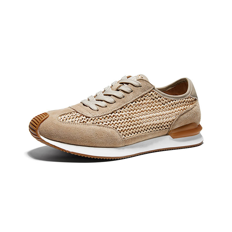 Hautton Jeans Low top Casual Shoes Men's Yellow Brown