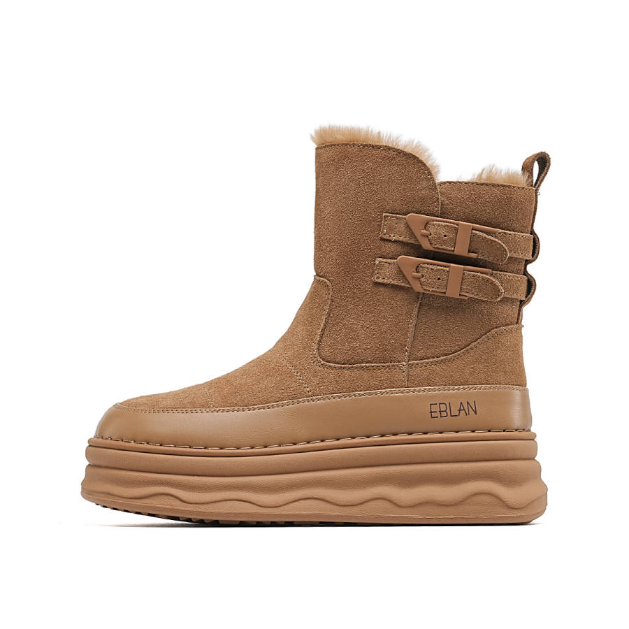 EBLAN EBLAN Snow Boots Women's Camel