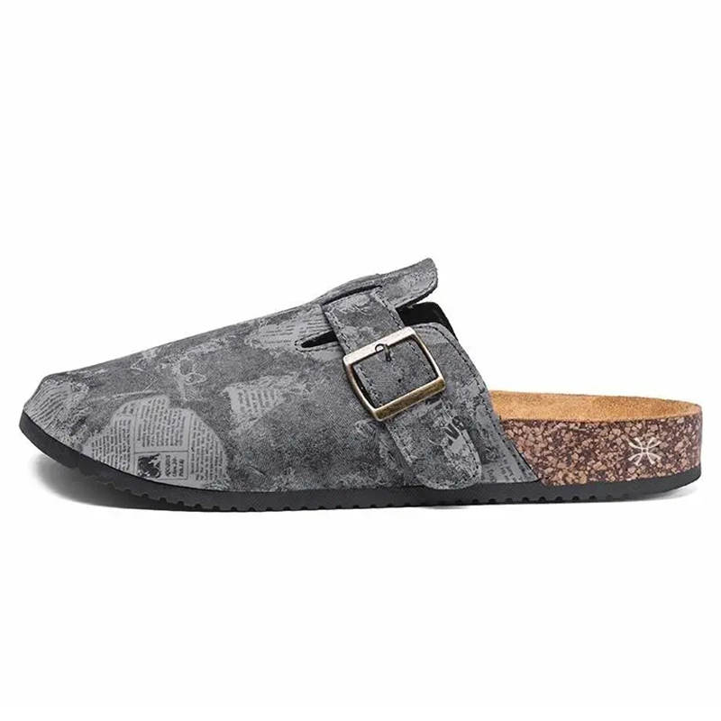 VANSSI Abrasion Resistant Slip Resistant Abrasion Resistant Slip Resistant Closed Toe Slippers Unisex Gray