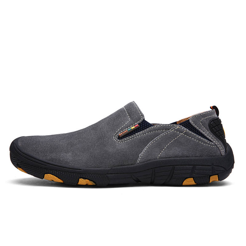 WENNAI Men's Casual Shoes Men's Low Top Gray