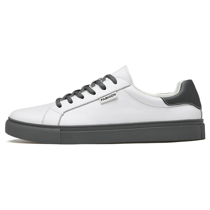 YIMINU Cow Leather Low top Skateboard Shoes Men's
