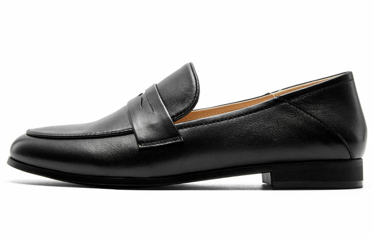 NINE WEST Alpaca Leather Loafers 2cm Women's