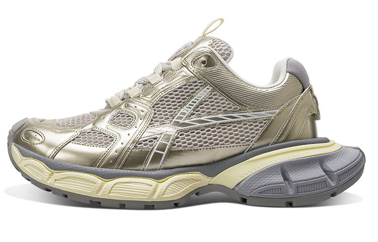 HART DAVIS HART DAVIS X103 Collection Mesh Abrasion Resistant Height Increasing Low top Chunky Sneakers Unisex Champagne
