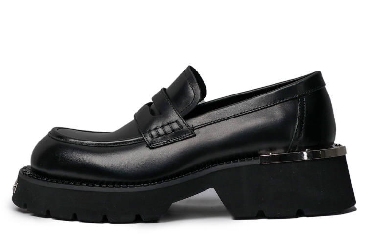 Viplander Top Grain Cow Leather Casual Shoes Men's Black