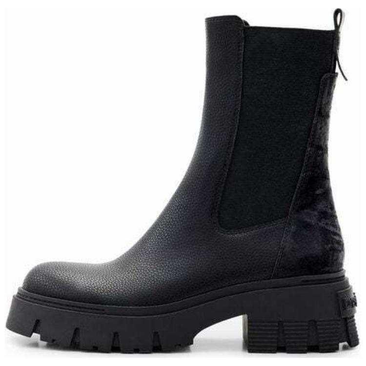 Desigual Short Chelsea Boots Women's Black