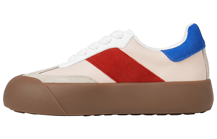 GOOD BAI Low top Skateboard Shoes Unisex White Red Blue
