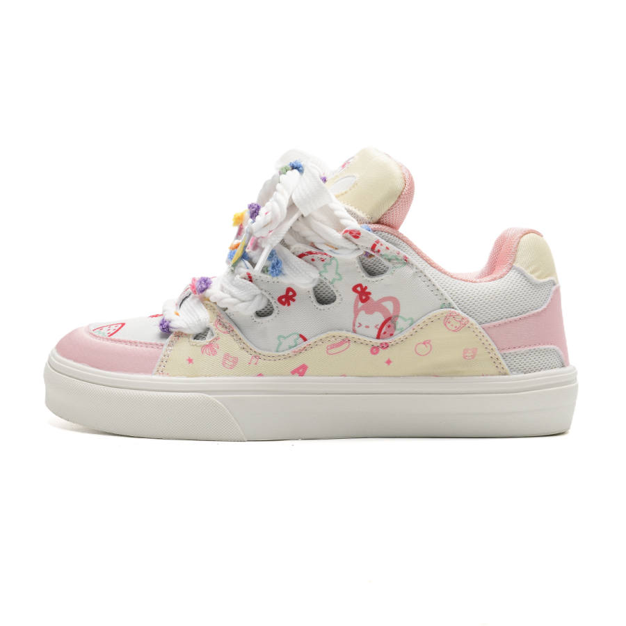 ALI THE FOX Slip Resistant, Abrasion Resistant, Lightweight, Breathable Low top Skateboard Shoes Women's