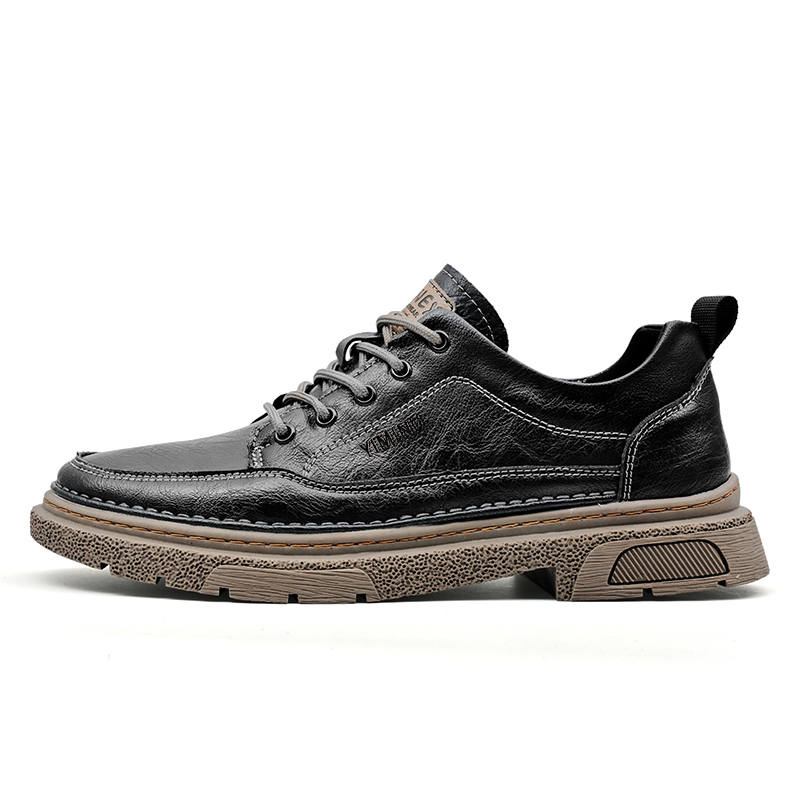 YIMINU Men's Casual Shoes Men's Low Top Black