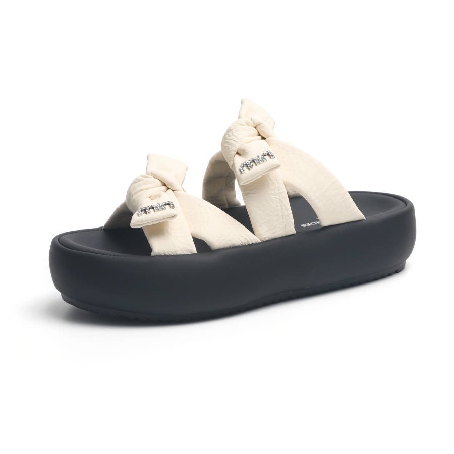 O.L Rubber Sole Metal Quiet Slip Resistant Abrasion Resistant Slide Slippers Women's
