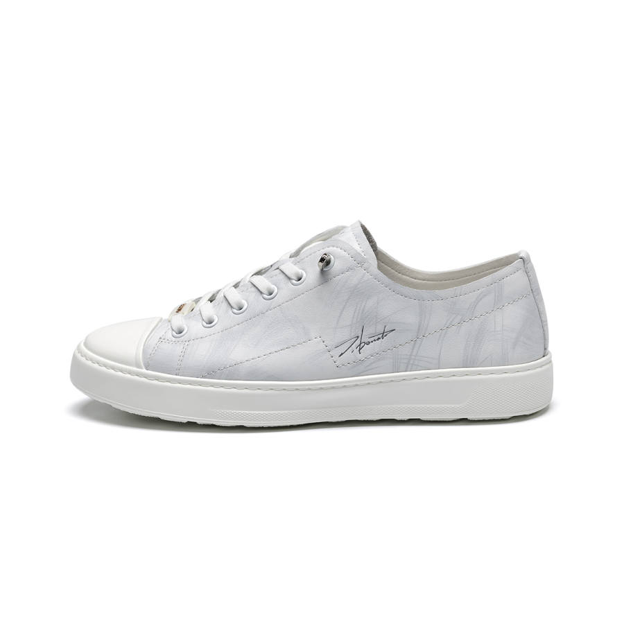 J.BENATO Cow Leather Lightweight Low top Skateboard Shoes Men's