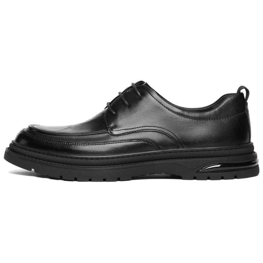 BELLE Casual Leather Shoes Men's Low Top Black/Brown