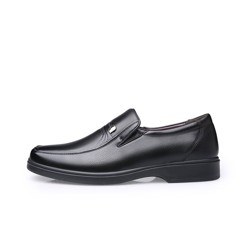 LAORENTOU Casual Leather Shoes Men's Low Top Brown/Black