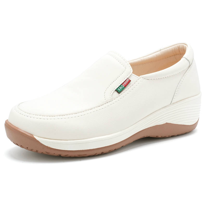Reivantix Reivanti Microfiber Leather Casual Shoes 5CM Women's Beige