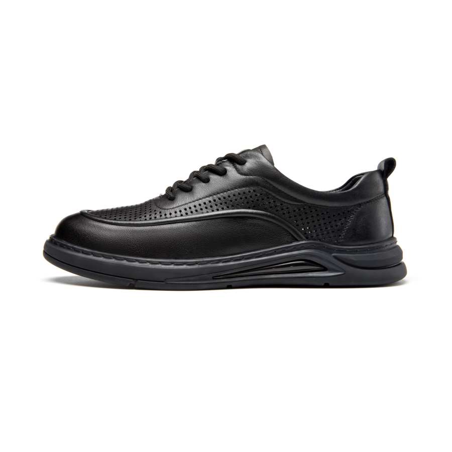 AOKANG Casual Leather Shoes Men's Black