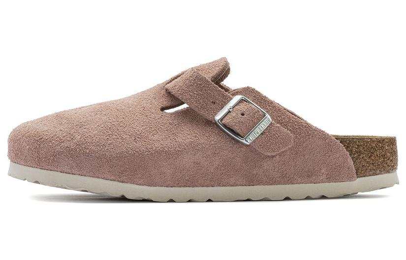 Birkenstock Boston Birkenstock Soft Footbed Suede 'Pink Clay' Women's